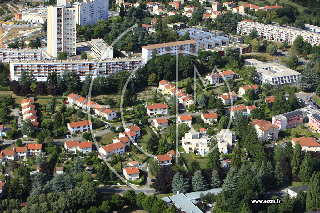 Photo arienne de Saint-Etienne (Rue du Docteur Albert Schweitzer)