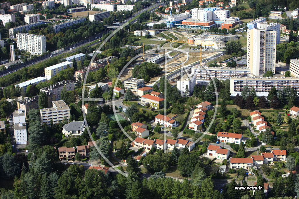 Photo arienne de Saint-Etienne (Rue du Docteur Albert Schweitzer)
