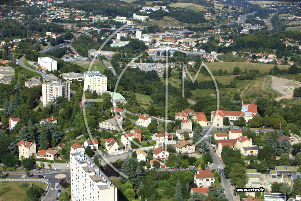 Photo arienne de Saint-Etienne (Rue de Madagascar)