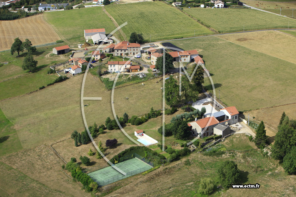 Photo arienne de Saint-Just-Malmont (Champ de Berre)