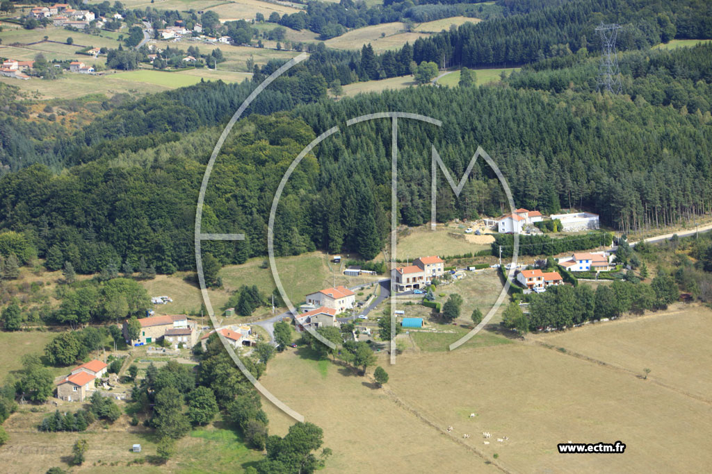 Photo arienne de Saint-Just-Malmont (La Chaize)