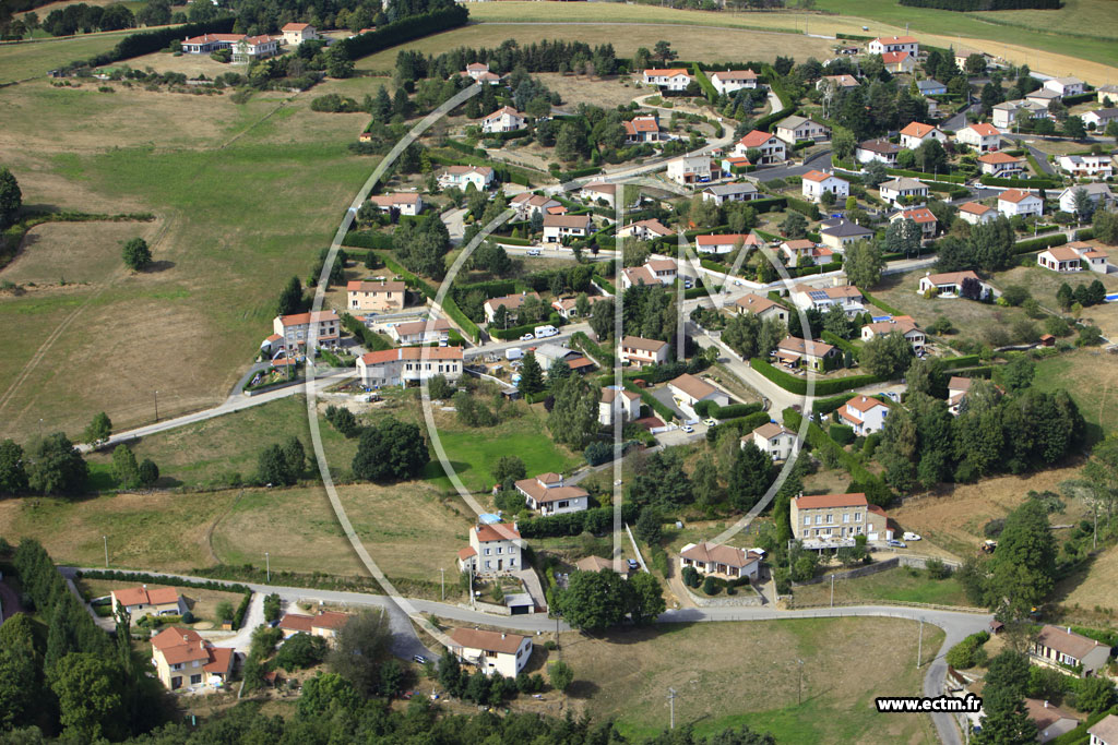 Photo arienne de Saint-Just-Malmont (La Chamarche)