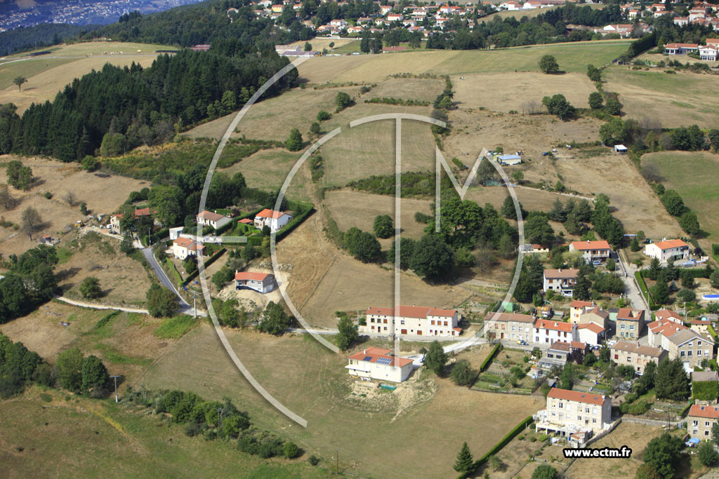 Photo arienne de Saint-Just-Malmont (La Chamarche)
