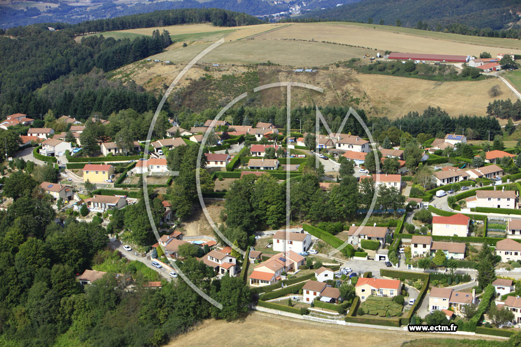 Photo arienne de Saint-Just-Malmont (Le Sarret)