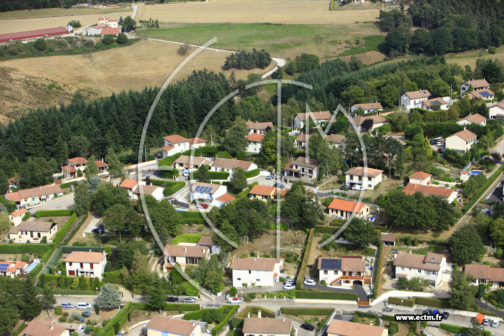 Photo arienne de Saint-Just-Malmont (Le Sarret)