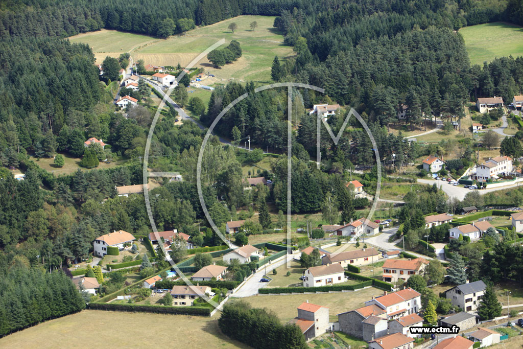 Photo arienne de Saint-Just-Malmont (Les Gouttes)