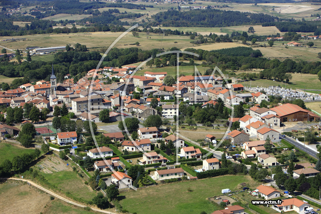 Photo arienne de Saint-Maurice-en-Gourgois