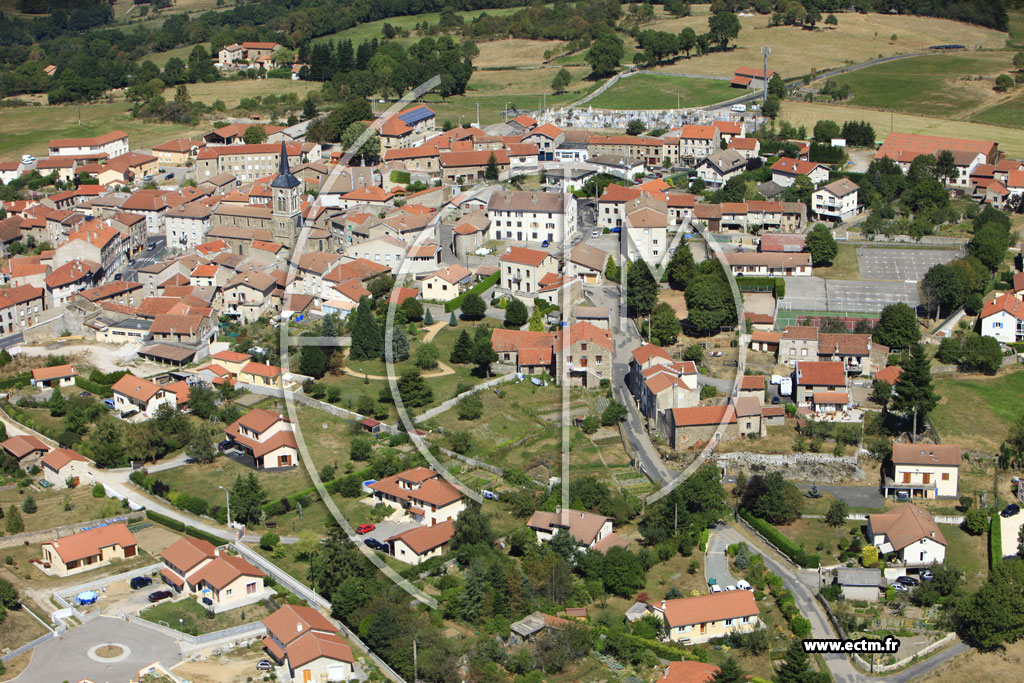Photo arienne de Saint-Maurice-en-Gourgois