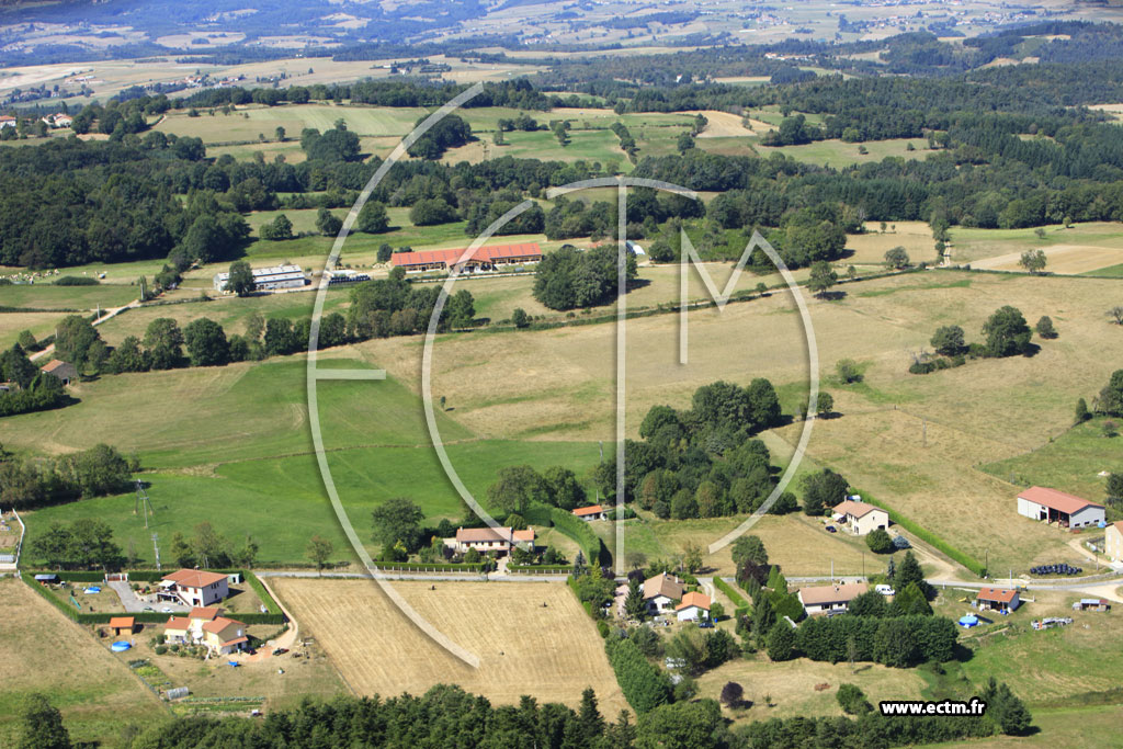 Photo arienne de Saint-Maurice-en-Gourgois (La Rivire)