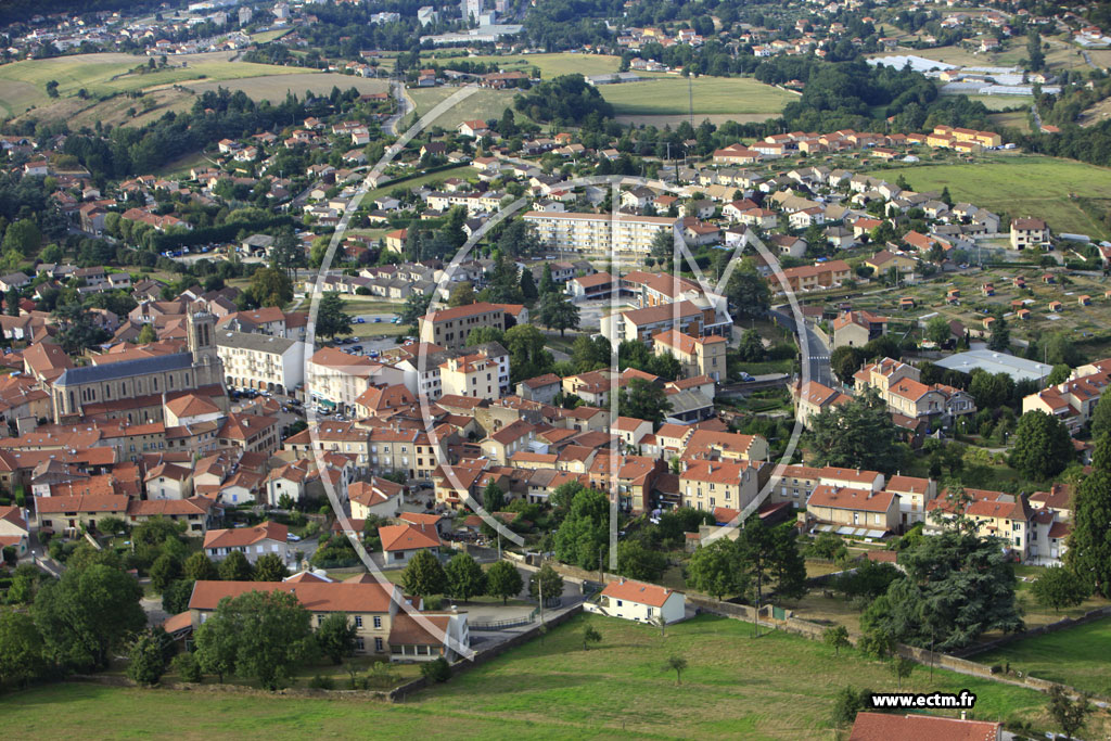 Photo arienne de Saint-Paul-en-Jarez