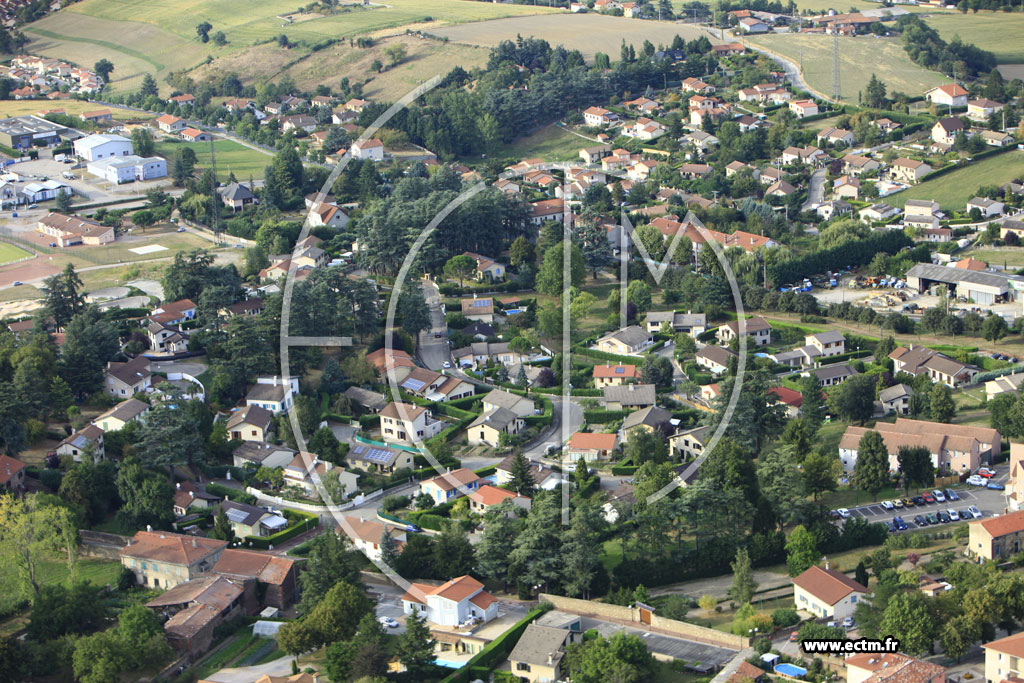 Photo arienne de Saint-Paul-en-Jarez