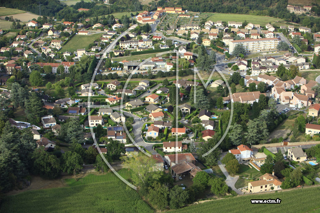 Photo arienne de Saint-Paul-en-Jarez