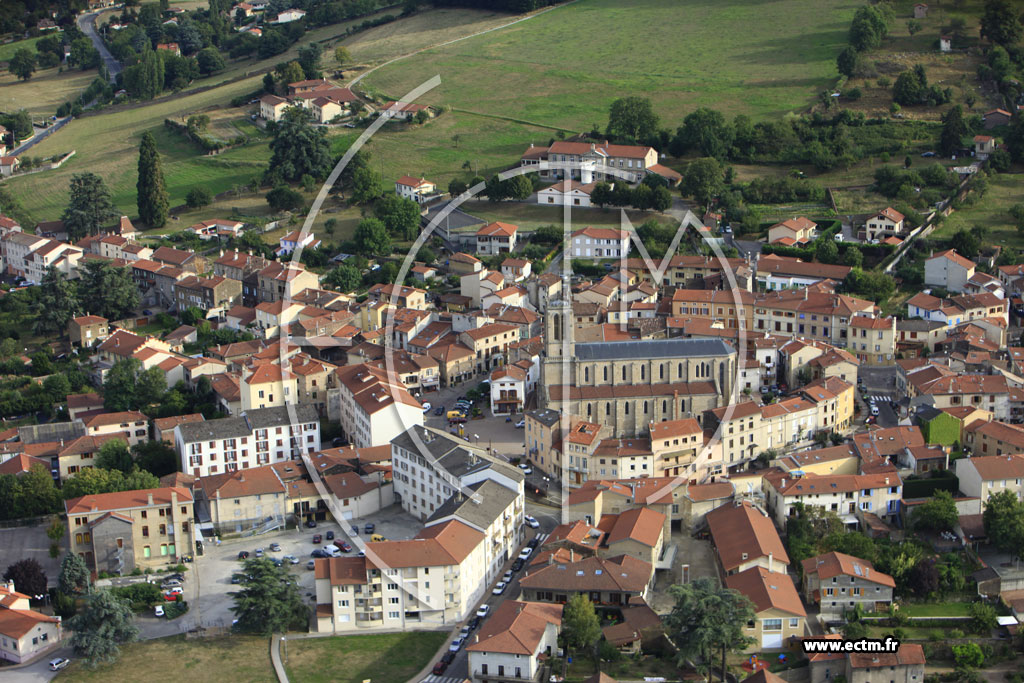 Photo arienne de Saint-Paul-en-Jarez