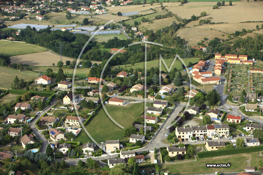 Photo arienne de Saint-Paul-en-Jarez