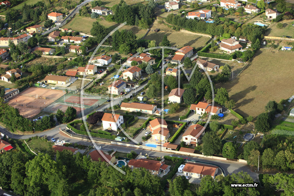 Photo arienne de Saint-Paul-en-Jarez (Chemin du Cherier)