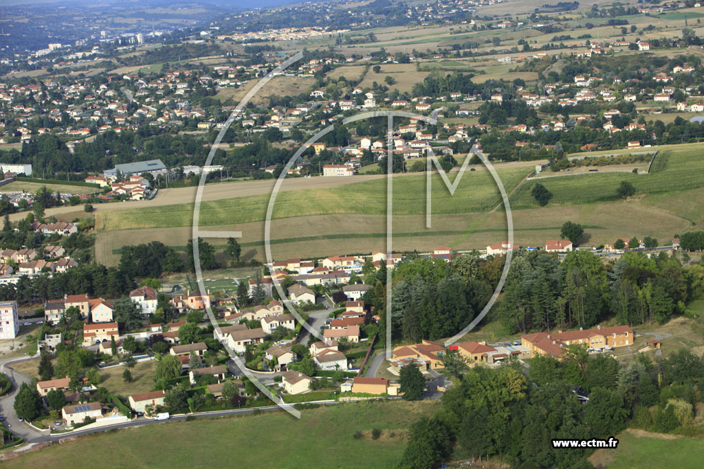 Photo arienne de Saint-Paul-en-Jarez (La Bachasse)