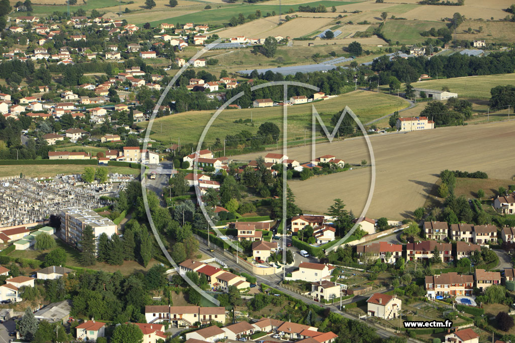 Photo arienne de Saint-Paul-en-Jarez (La Bachasse)