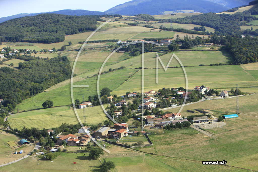 Photo arienne de Saint-Paul-en-Jarez (La Rossary)