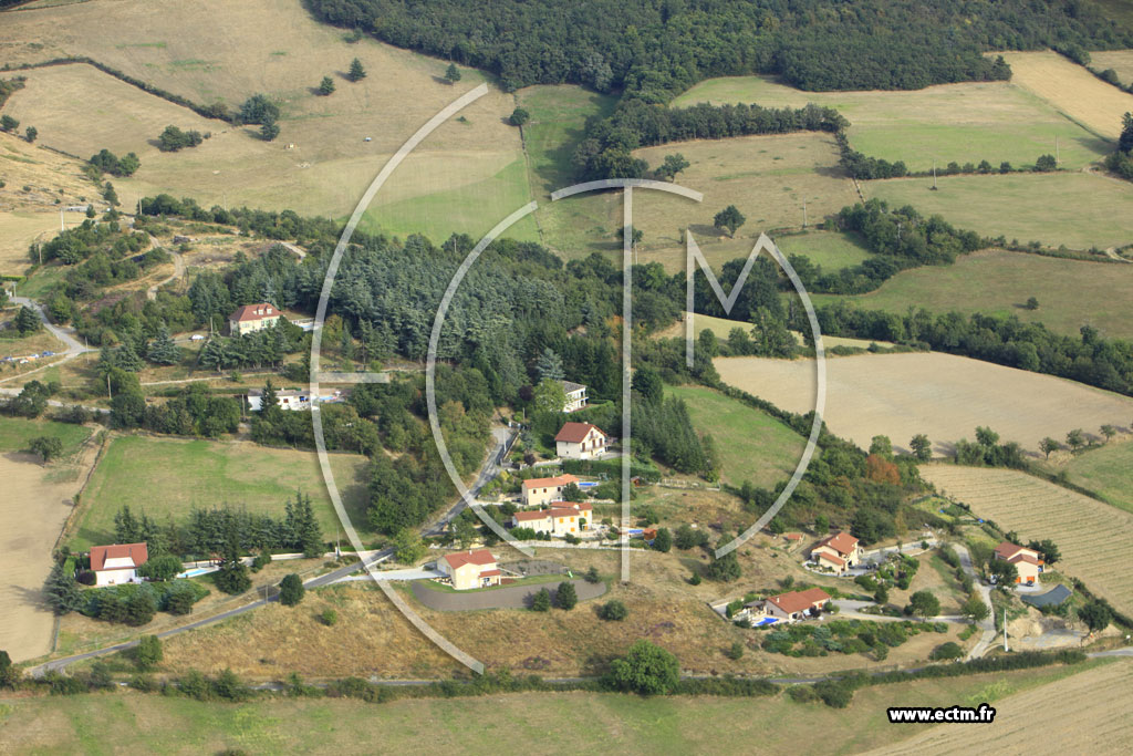 Photo arienne de Saint-Paul-en-Jarez (Vergelas)