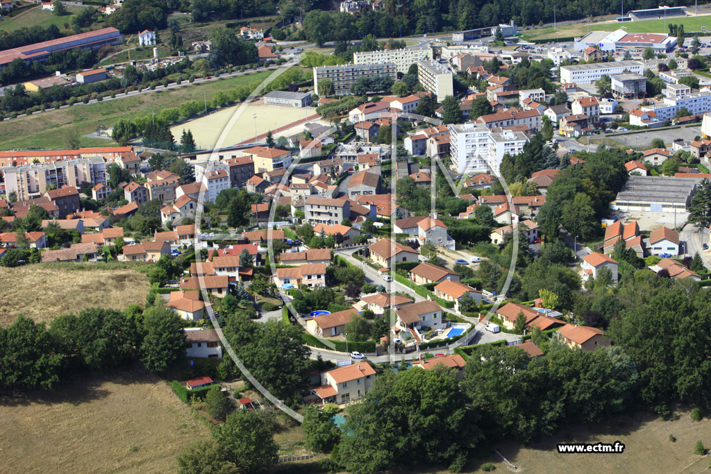 Photo arienne de Unieux