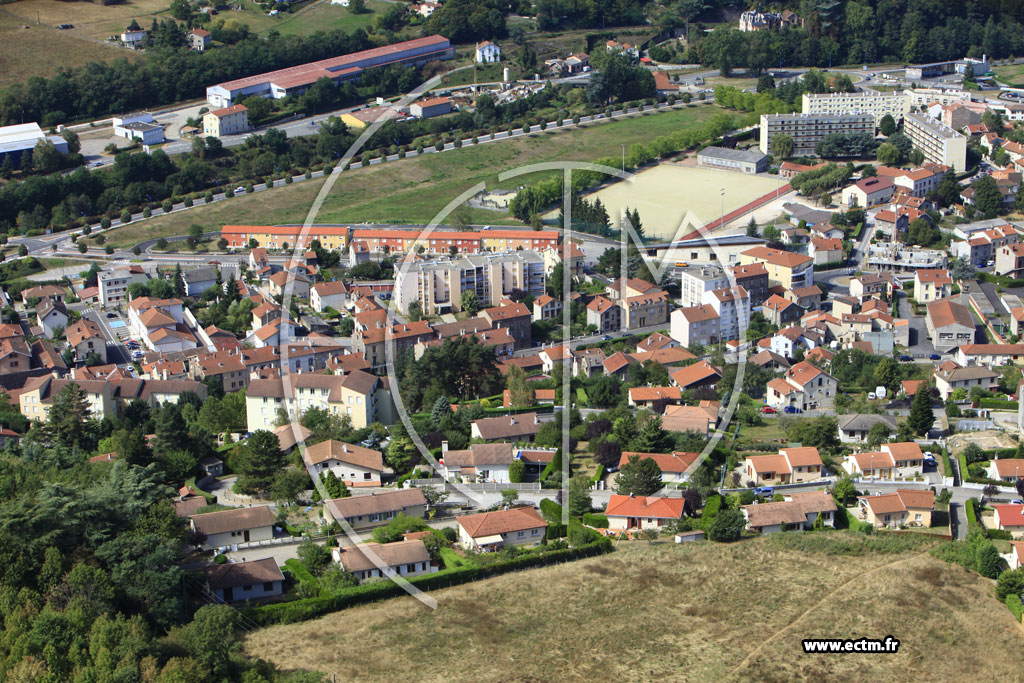 Photo arienne de Unieux