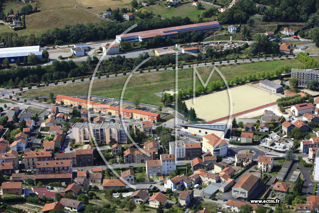 Photo arienne de Unieux