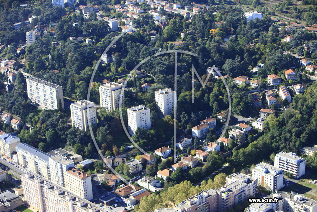 Photo arienne de Saint-Etienne (La Terrasse)