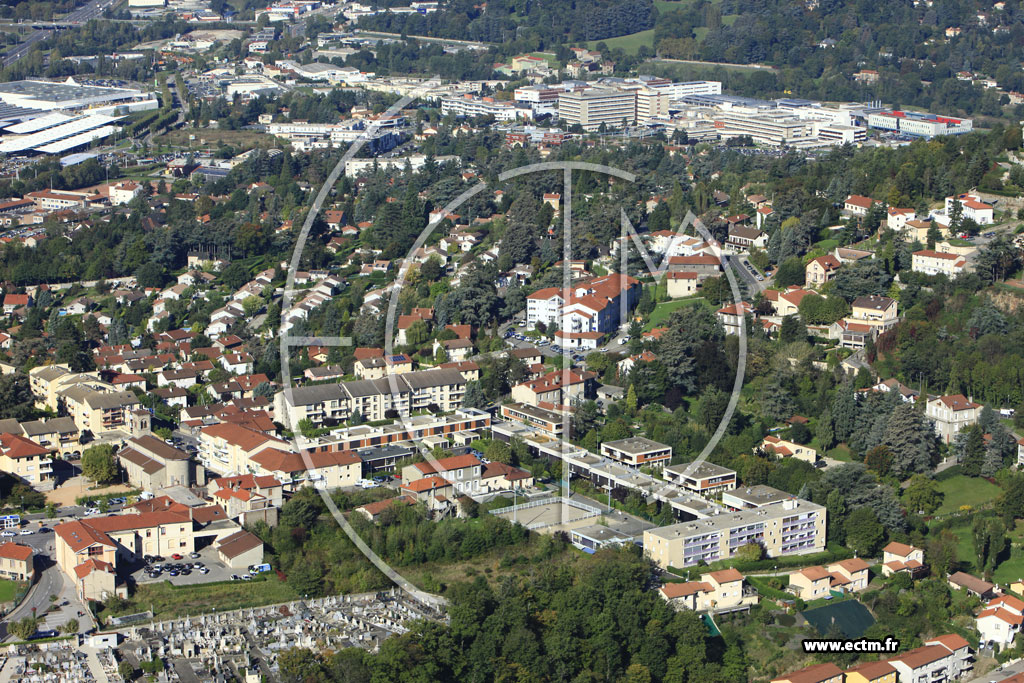 Photo arienne de Saint-Priest-en-Jarez