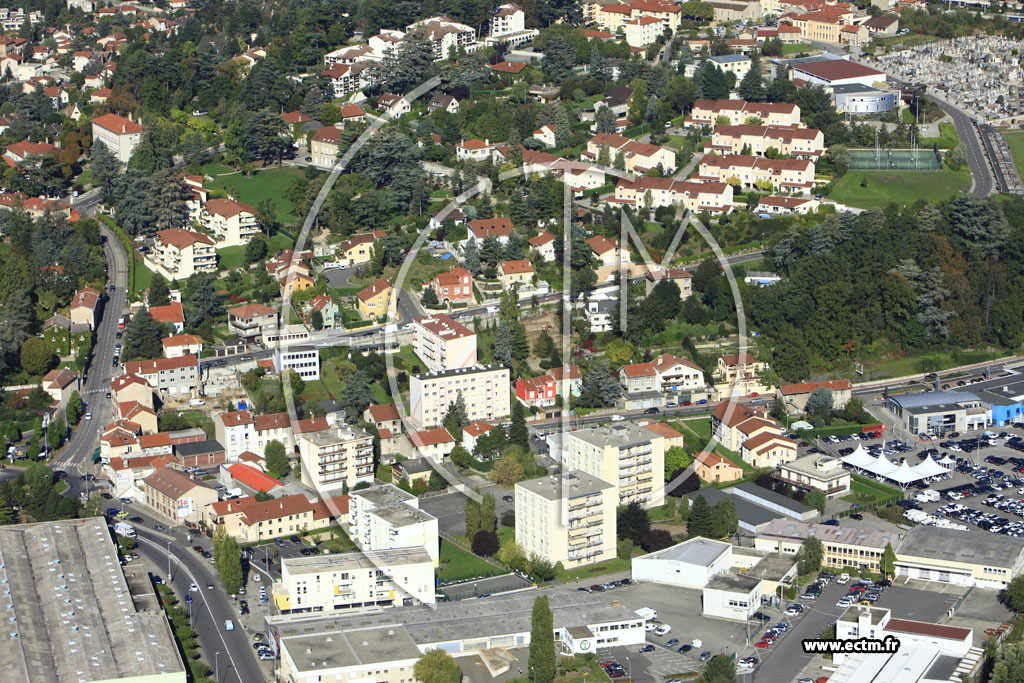 Photo arienne de Saint-Priest-en-Jarez