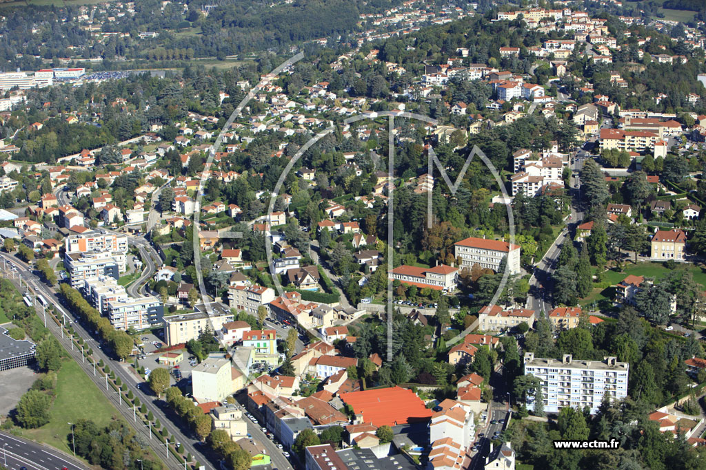 Photo arienne de Saint-Priest-en-Jarez