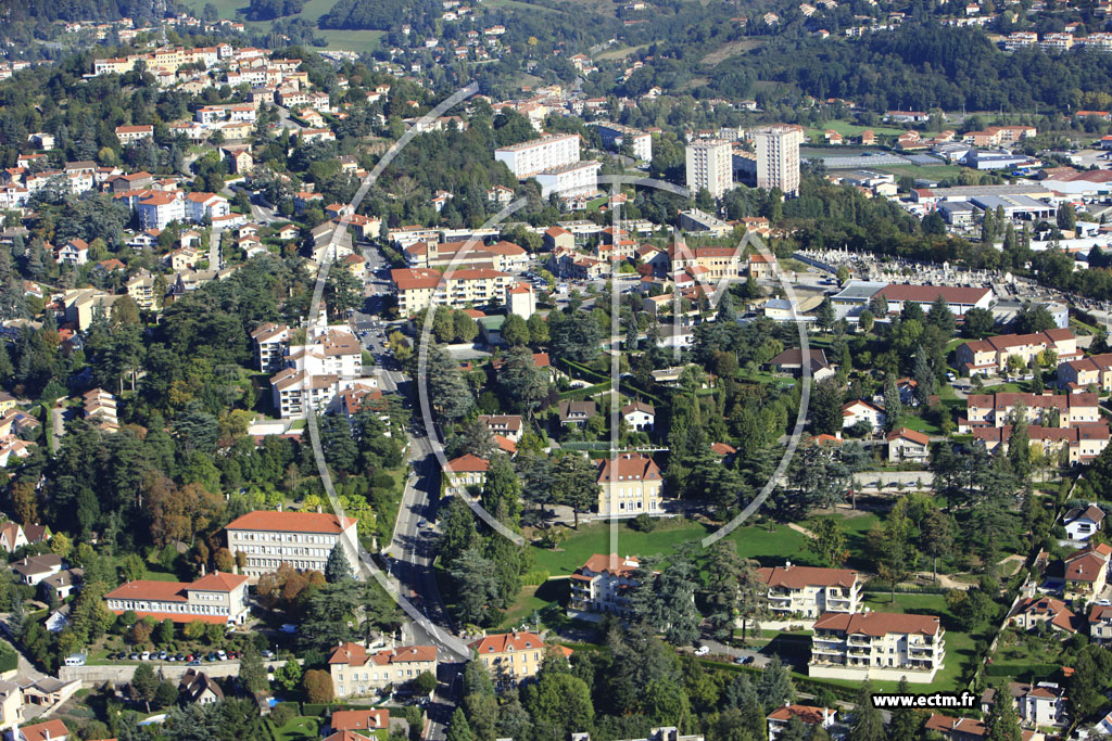 Photo arienne de Saint-Priest-en-Jarez