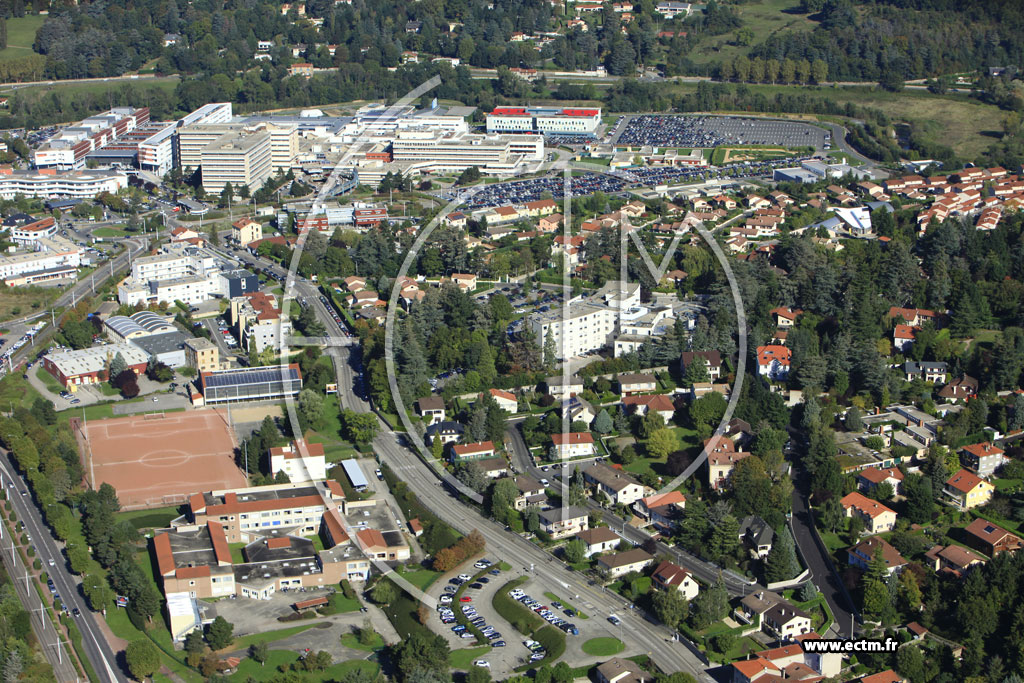 Photo arienne de Saint-Priest-en-Jarez