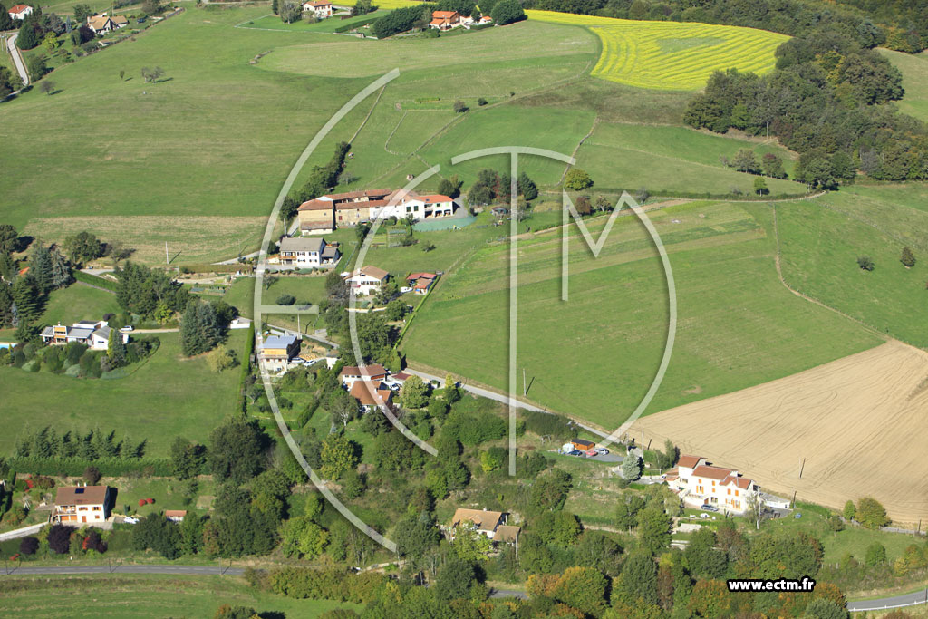 Photo arienne de Sorbiers (Le Puy)