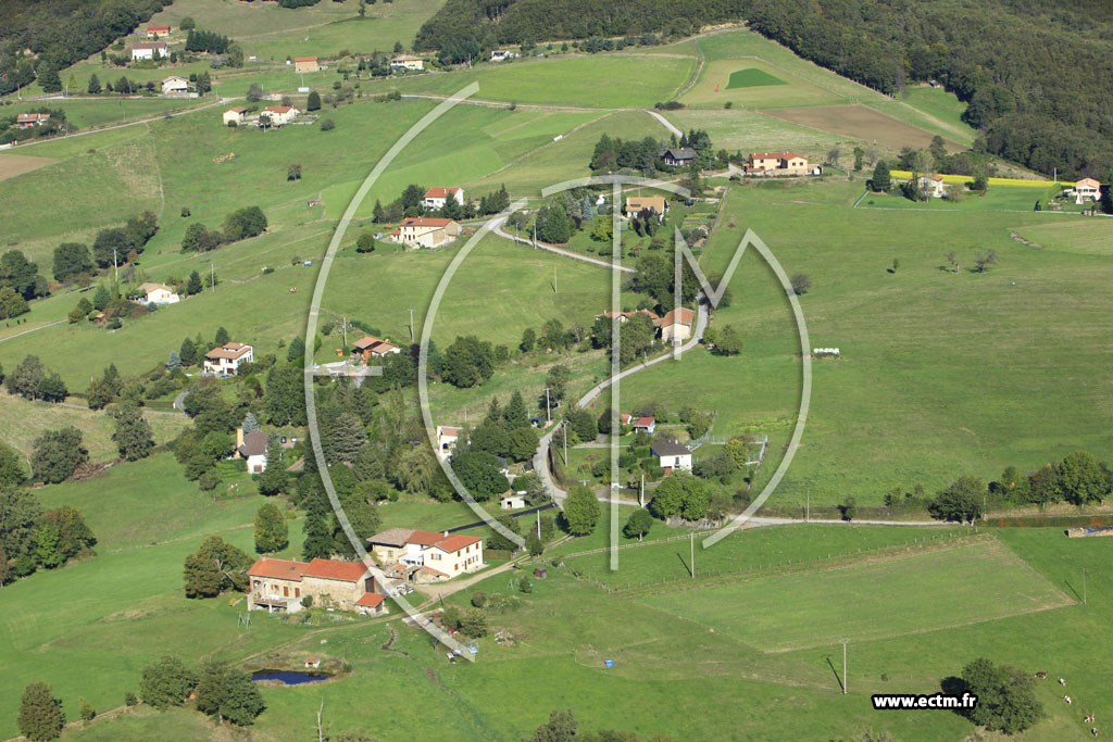 Photo arienne de Sorbiers (Le Puy)