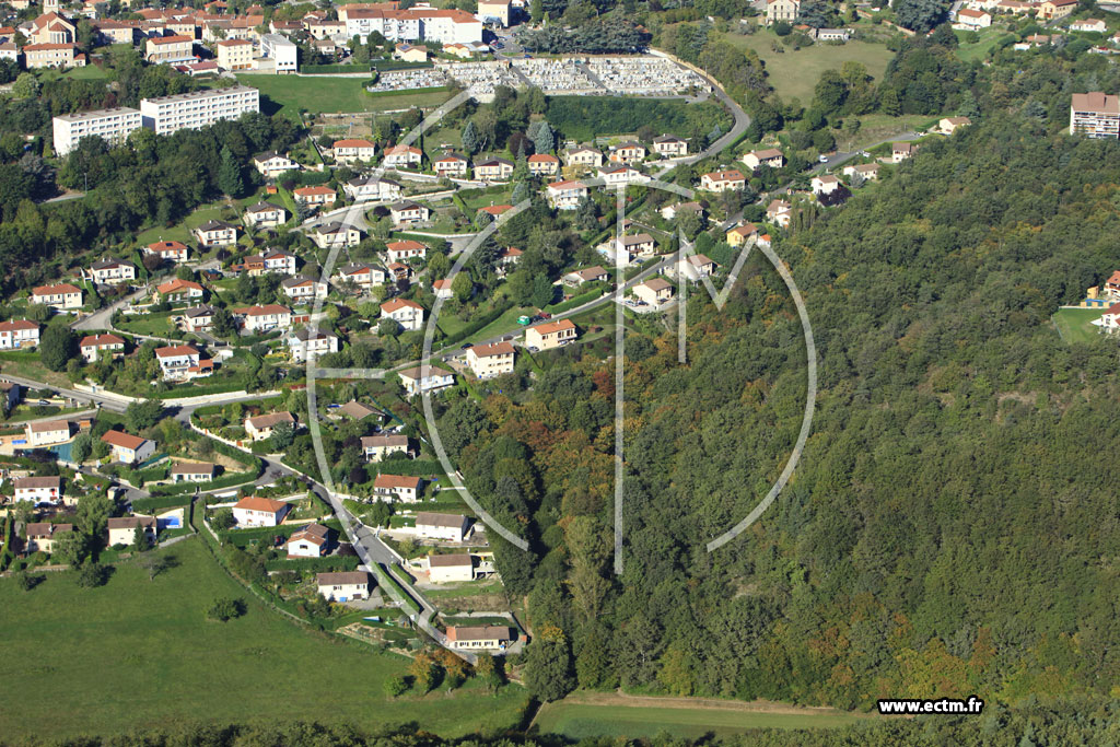 Photo arienne de Sorbiers (Rue de la Valle)