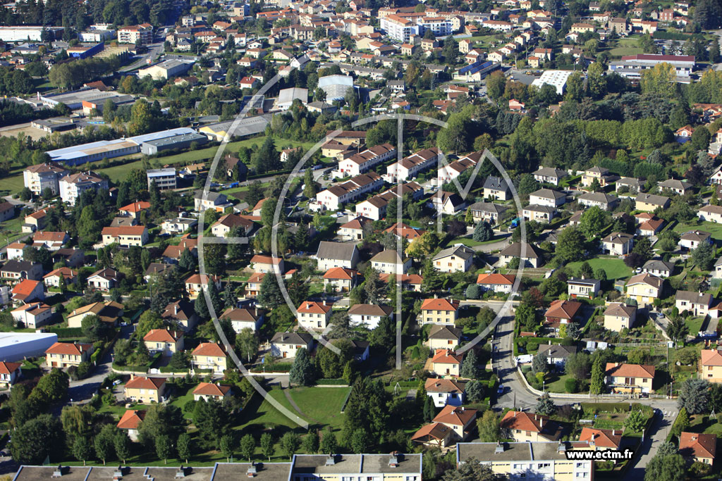 Photo arienne de Sorbiers (Rue de Savoie)
