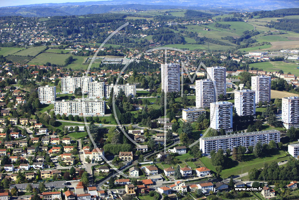 Photo arienne de Villars (Route du Plat Haut)
