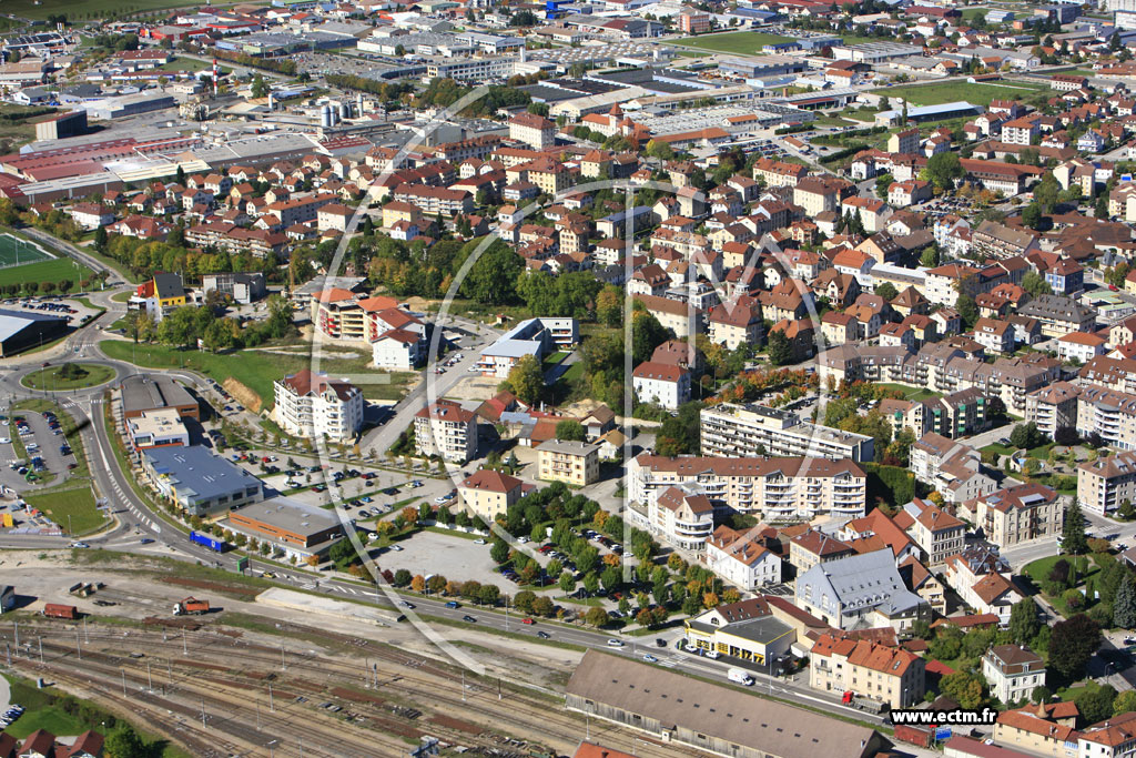 Photo arienne de Pontarlier