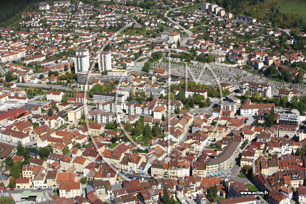 Photo arienne de Pontarlier