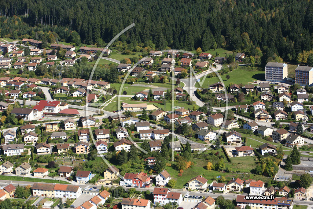 Photo arienne de Pontarlier