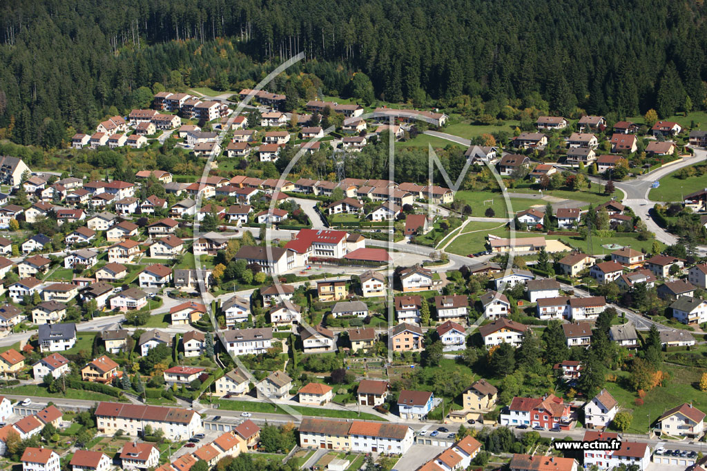 Photo arienne de Pontarlier