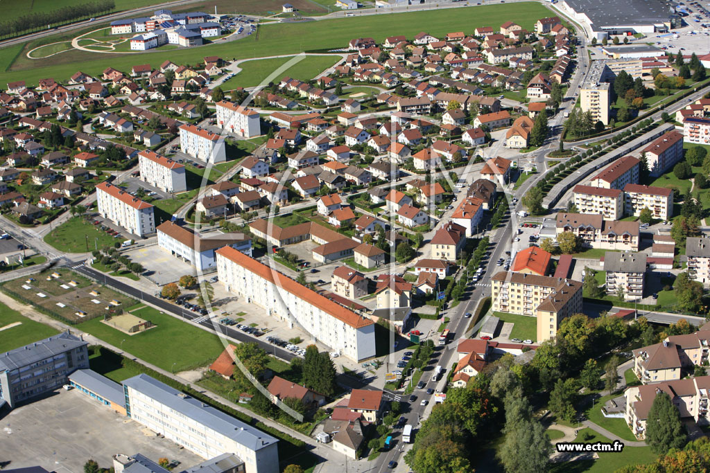 Photo arienne de Pontarlier