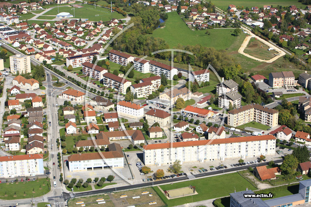 Photo arienne de Pontarlier