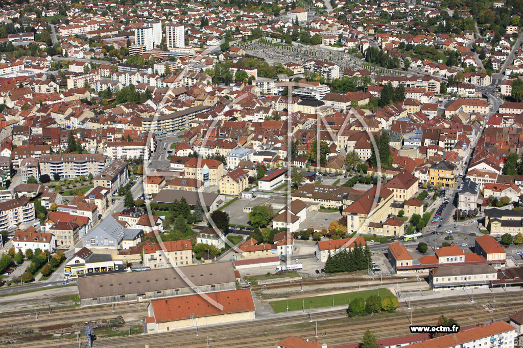Photo arienne de Pontarlier