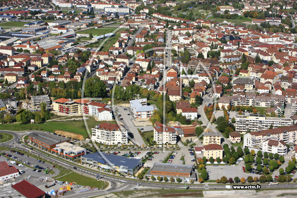 Photo arienne de Pontarlier