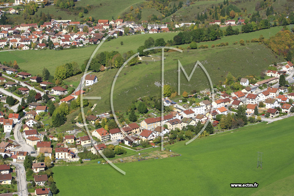 Photo arienne de Pontarlier (Le Champ Barret)