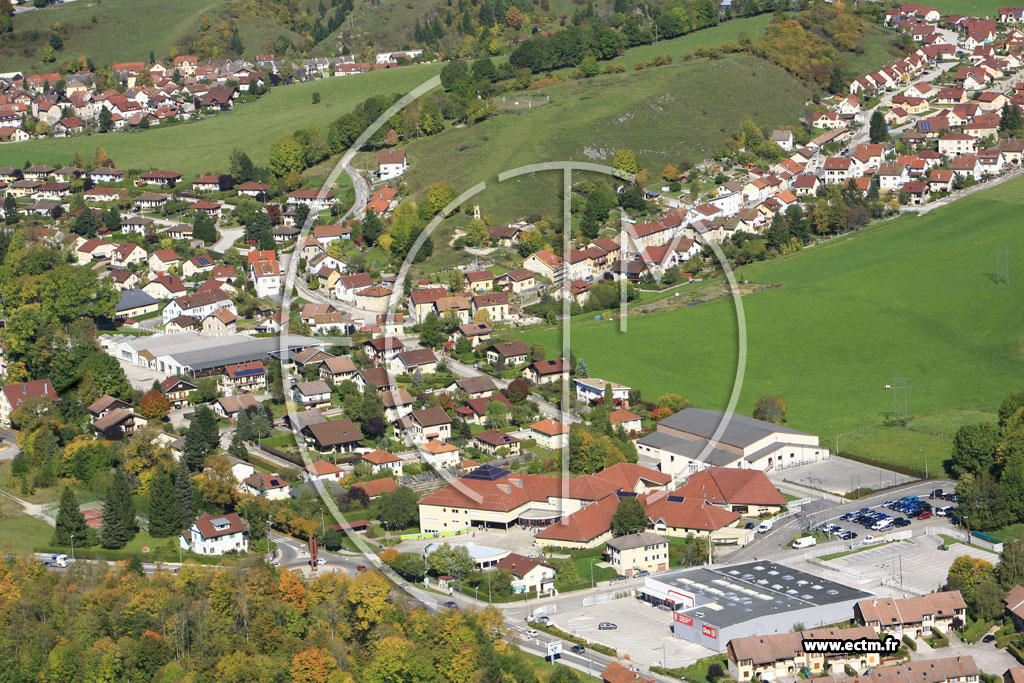 Photo arienne de Pontarlier (Les Forges)