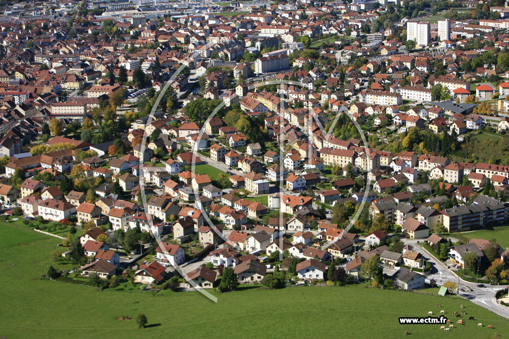 Photo arienne de Pontarlier (Rue Colin)