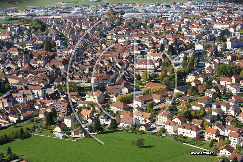 Photo arienne de Pontarlier (Rue Colin)