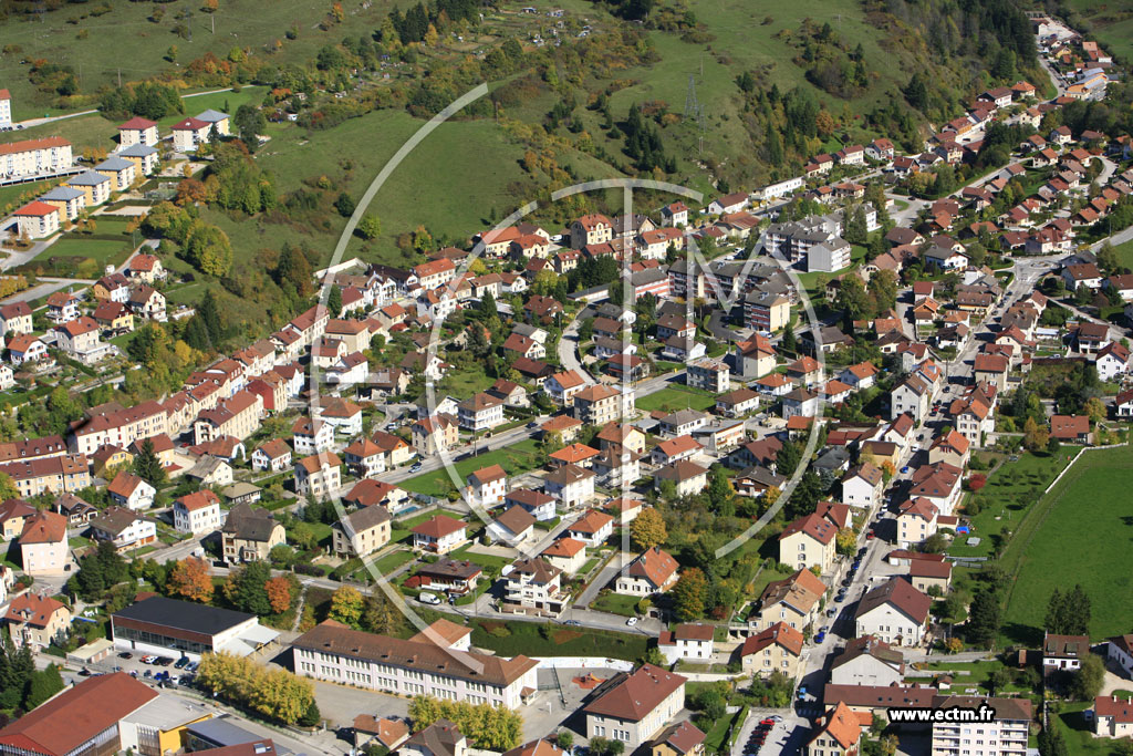 Photo arienne de Pontarlier (Rue du Crt)